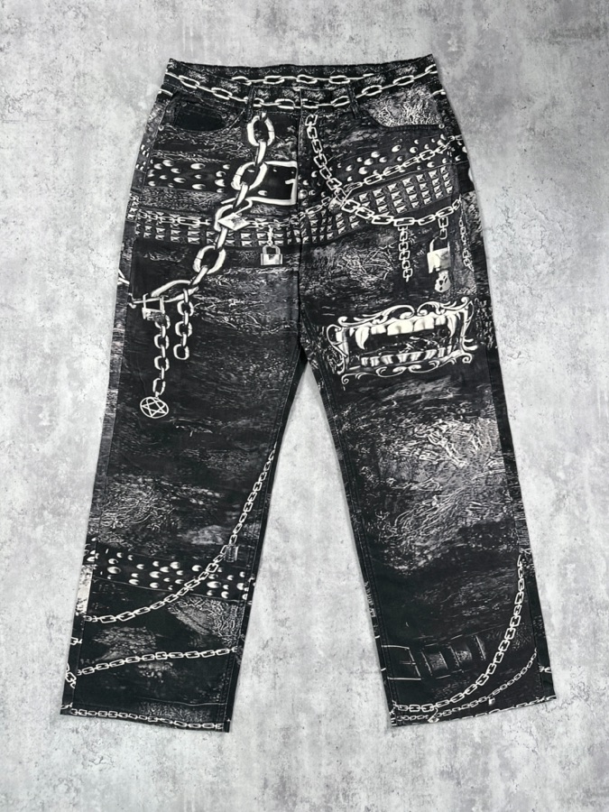 Custom print denim